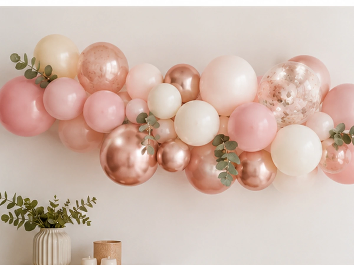 Girlanda balonowa 2 m — przykładowa dekoracja balonowa