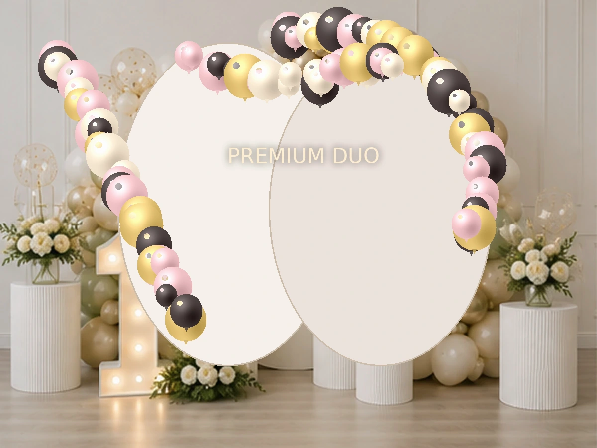 Urodziny Premium Duo — przykładowa dekoracja balonowa